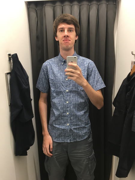 Small picture of my trying out the shirt